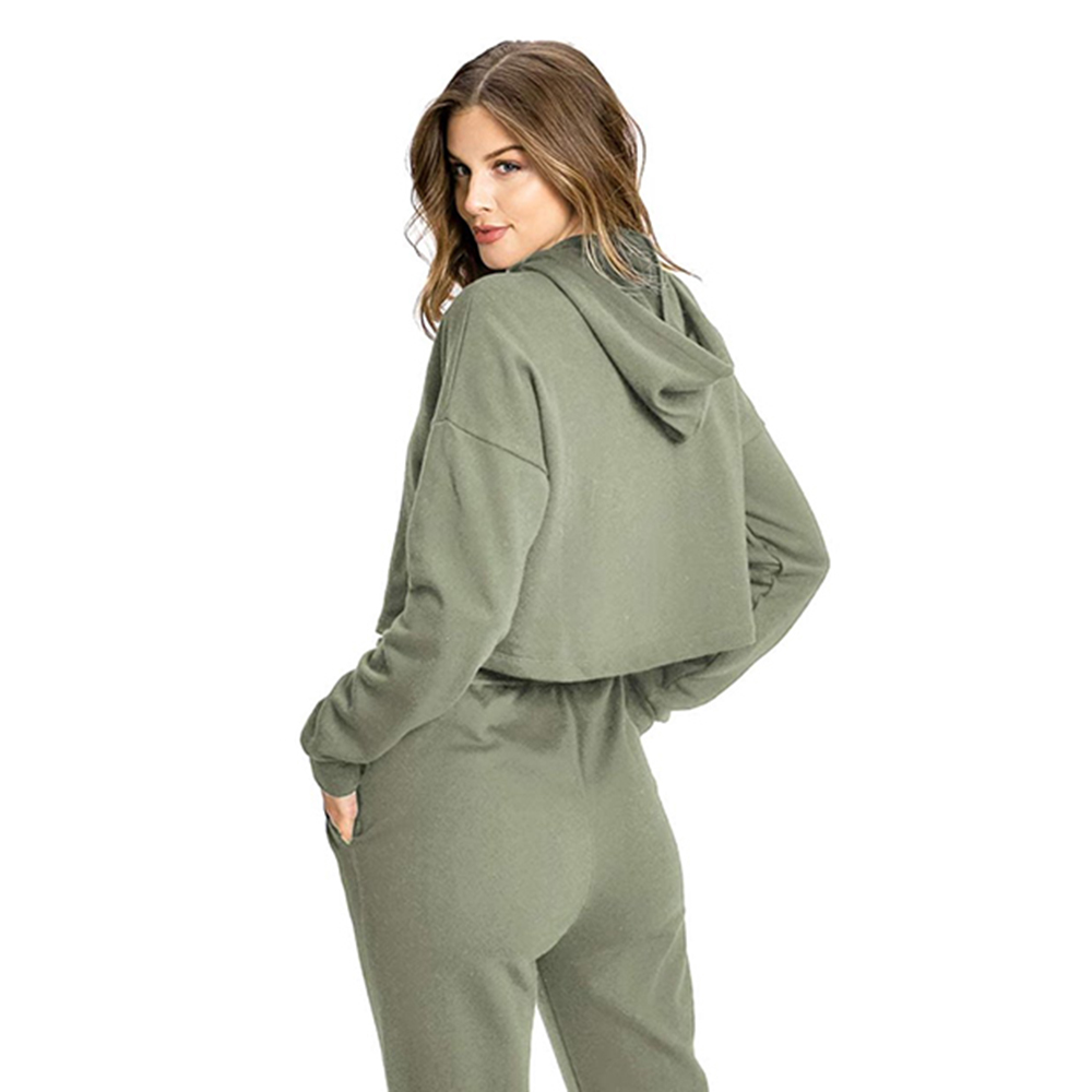 Women's Crop Hoodies Sets